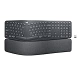 Logitech Ergo K860 Wireless Ergonomic Keyboard - Split Keyboard, Wrist Rest, Natural Typing,...