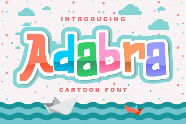 Adabra | Decorative Cartoon Font