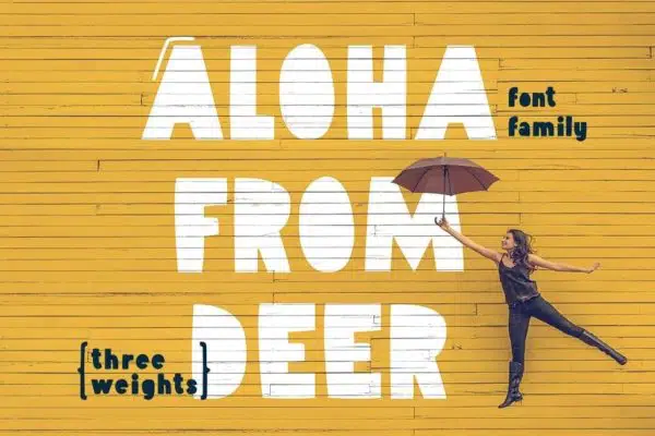 Aloha From Deer – Summer Font Family