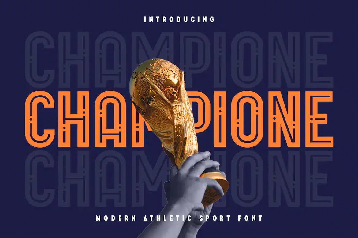 A modern athletic Basketball Font