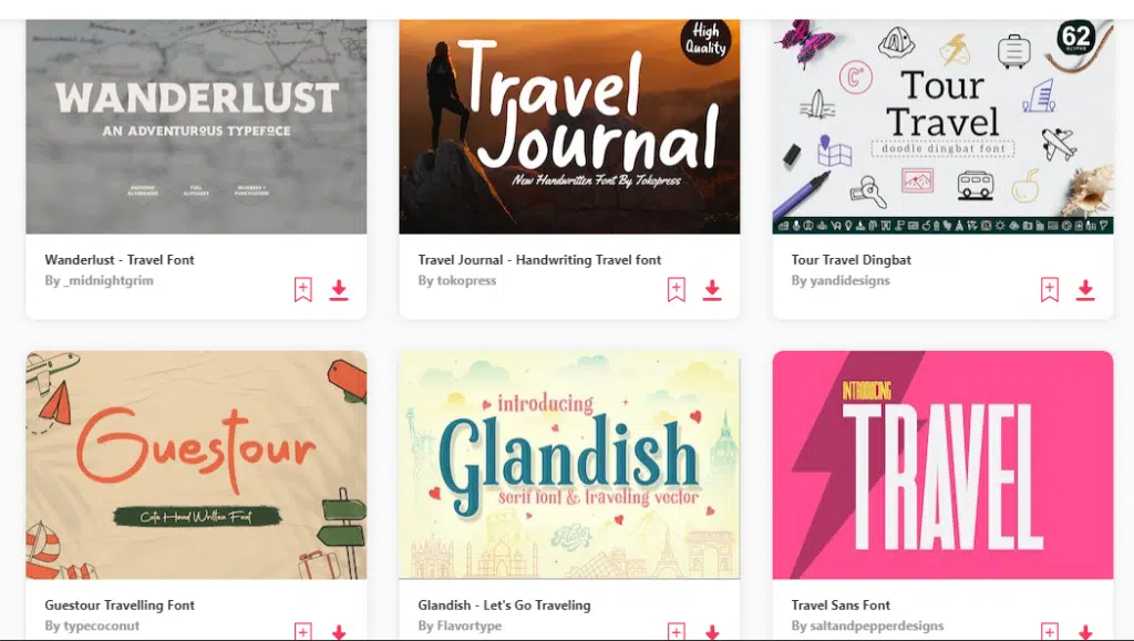 best travel fonts