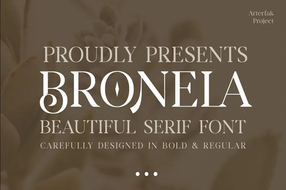 Bronela – Fashionable Serif