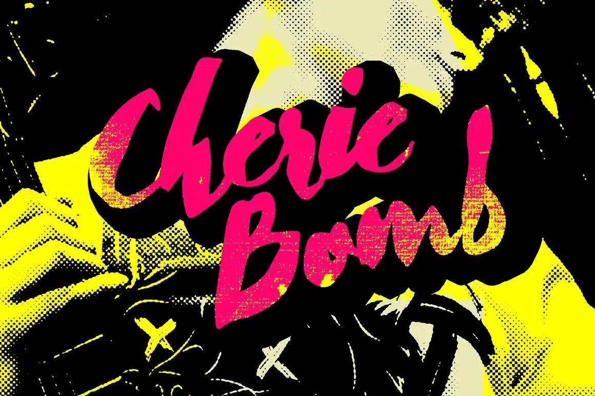 Cherie Bomb – A Punk Rock Script Font