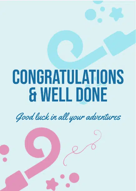 Congratulations
