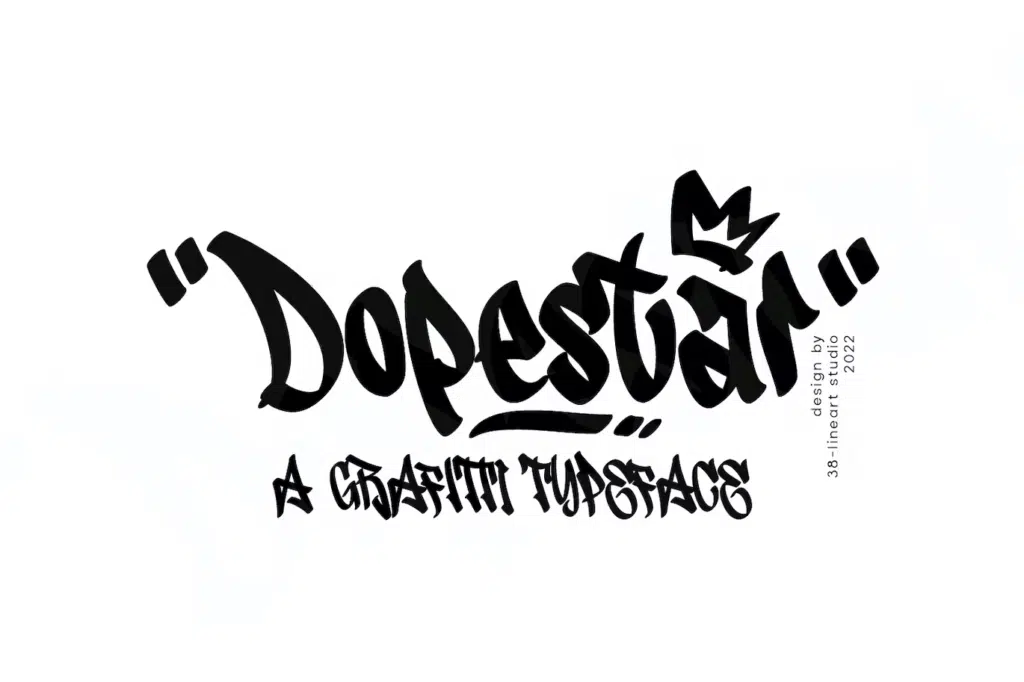 Dopestar - Grafitti Typeface