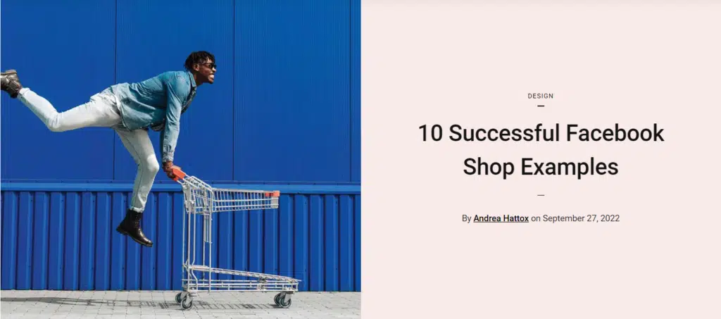 Facebook Shop Ideas