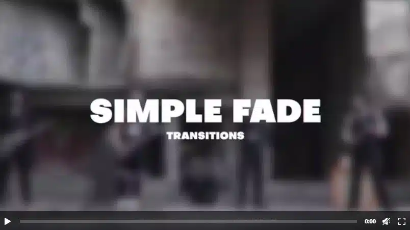Fade Transitions - Photo Effects Templates for After Effects