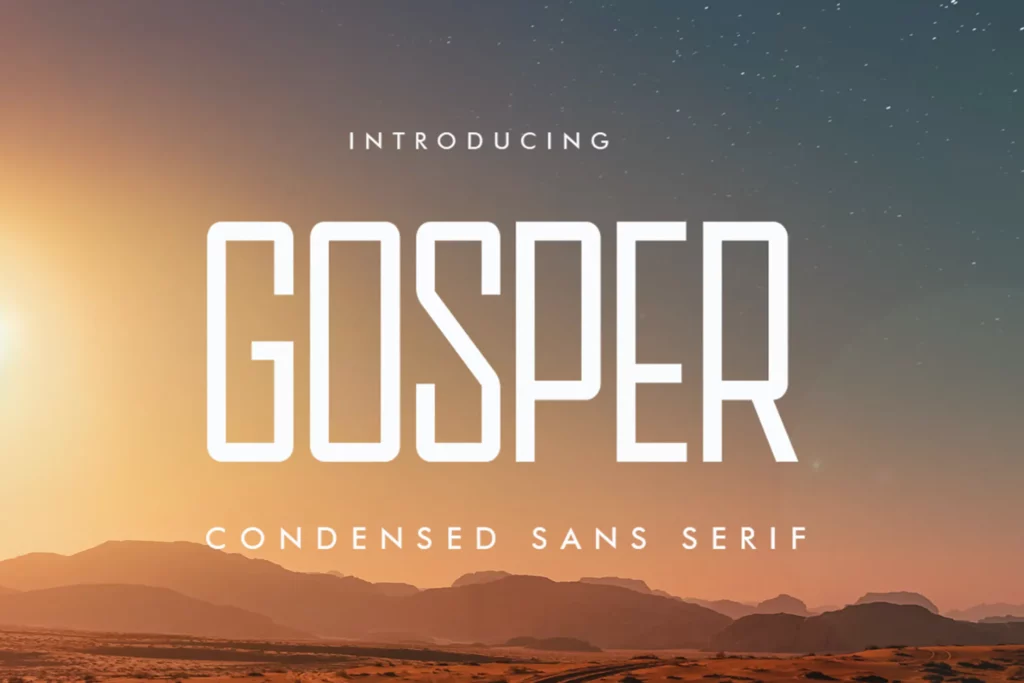 Gosper - Modern Sans Serif Font