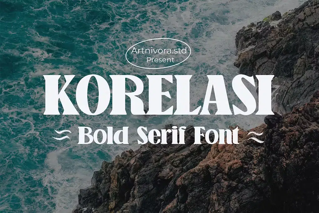 Korelasi - Bold Serif Font