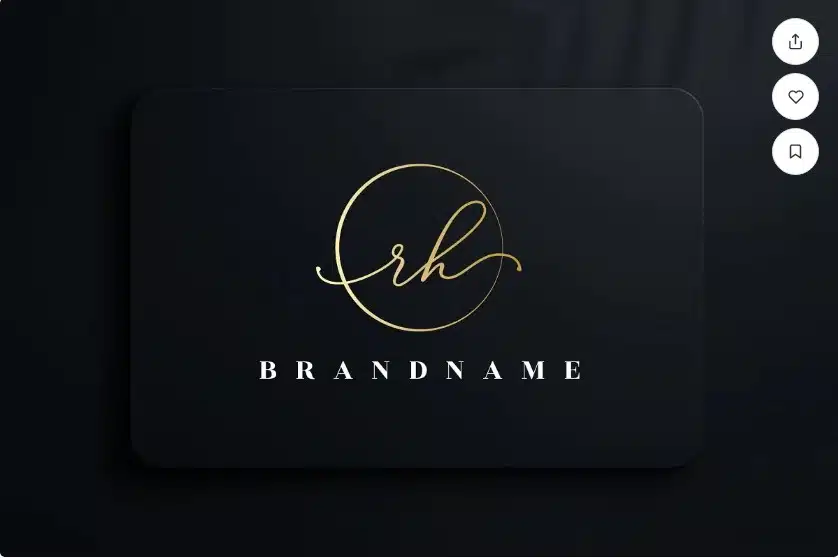 Letter RH handwriting signature logo - Handwriting Templates for After Effects