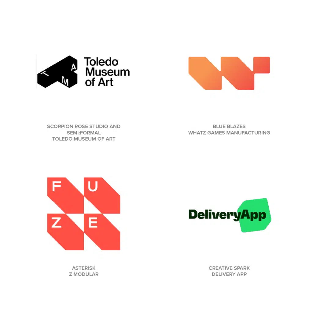 Flatbox Logo Design Trend