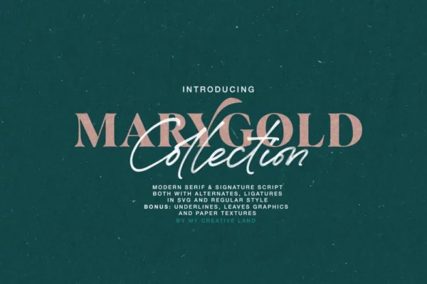 Marygold Font Duo Collection