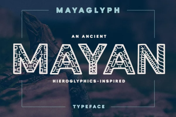 Mayaglyph Aztec Aesthetic Font