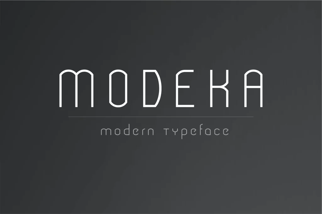 Modeka - Modern Font