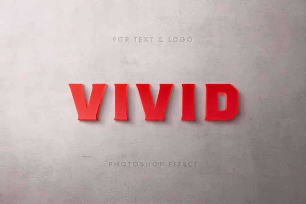Red Typography Logo and Text Effect