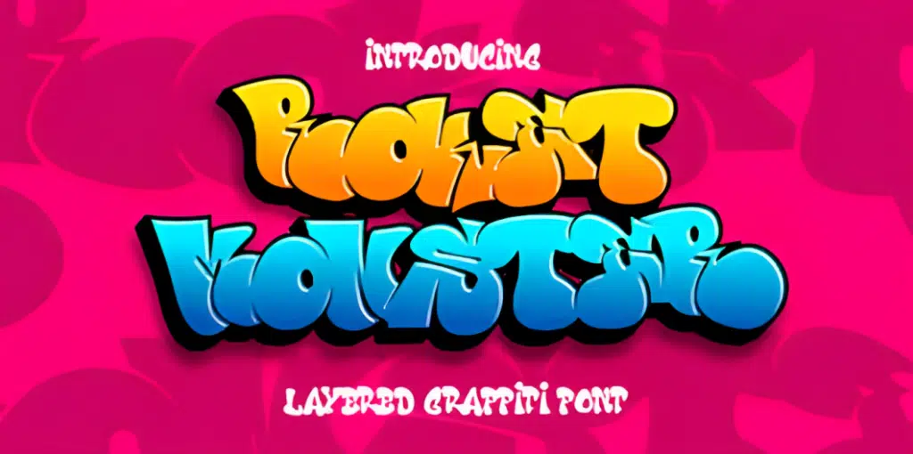 Roket Monster Graffiti font