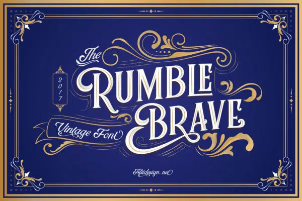 Old English Font - Rumble Brave Vintage Fonts
