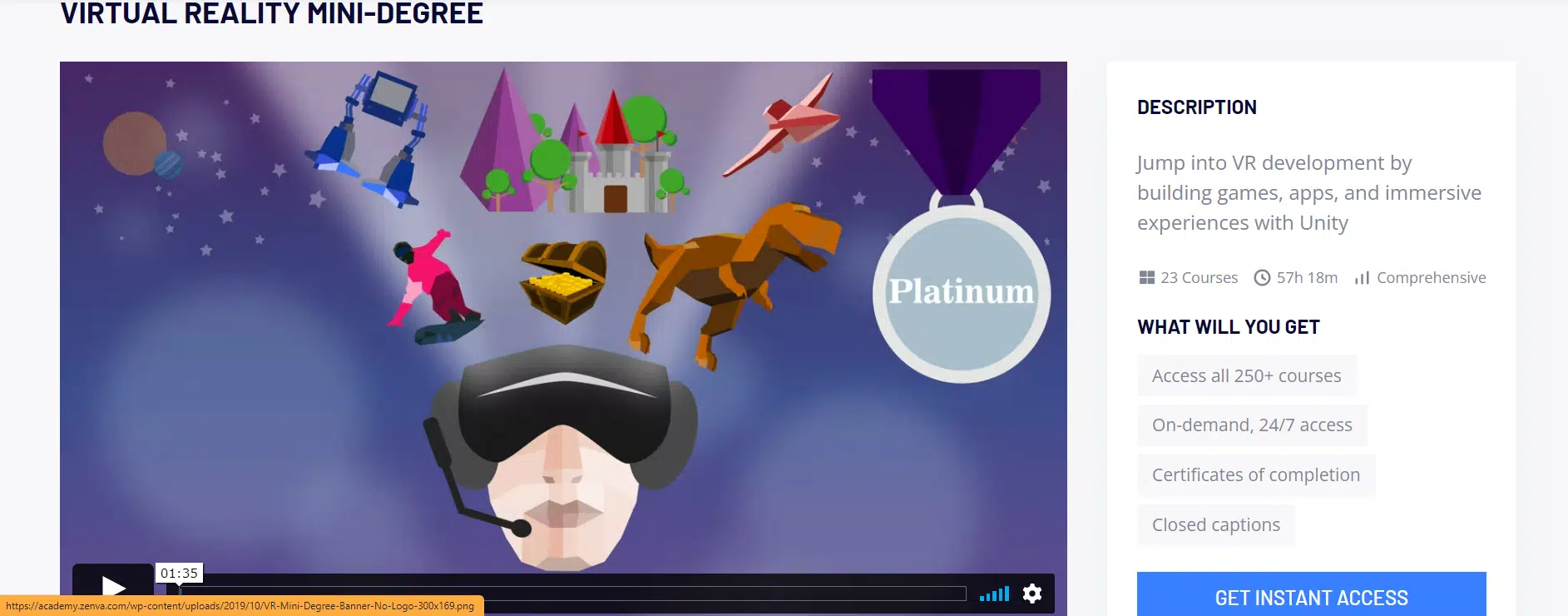 Virtual Reality Mini-Degree