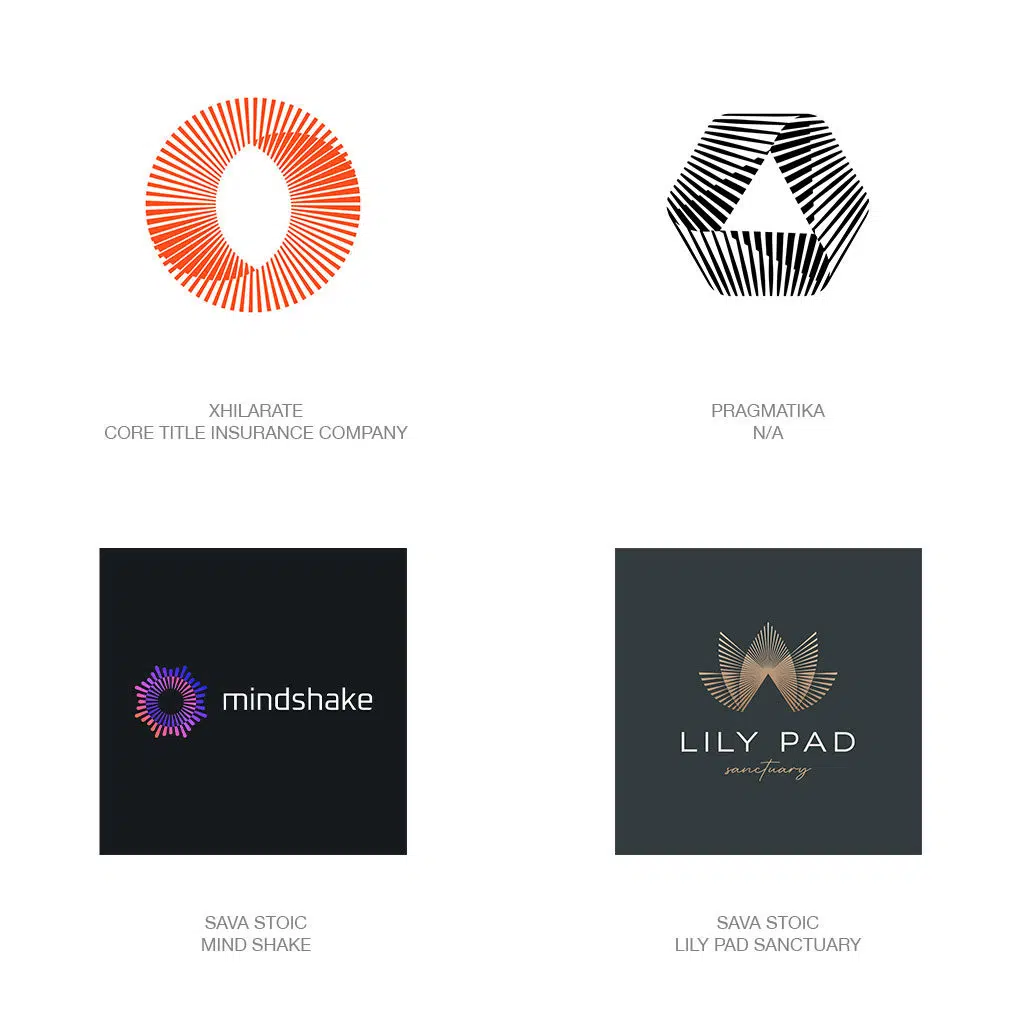 Ray Lines Logo Design Trend