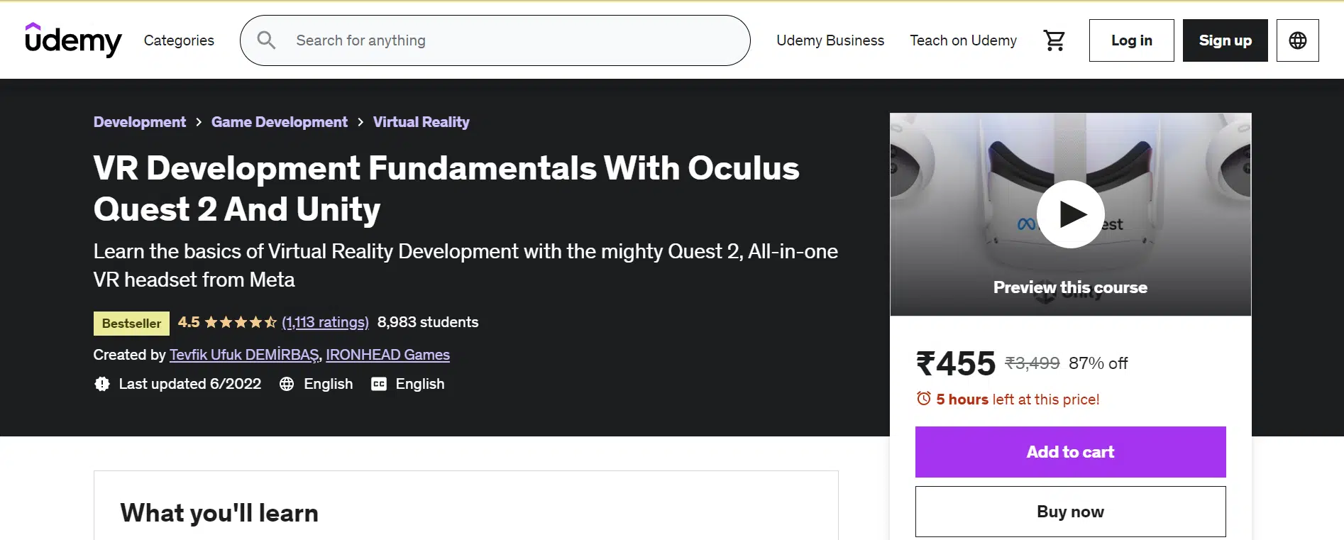 VR Development Fundamentals With Oculus Quest 2 And Unity